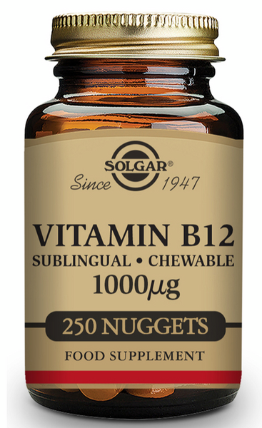 Solgar Vitamina B12 1000 Mcg (Cianocobalamina) 250 Comprimidos