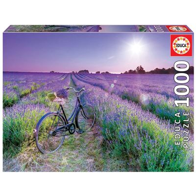 Puzzle Educa 1000 Piezas Lavanda Bicicleta