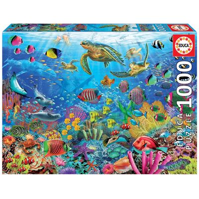 Puzzle Educa 1000 Piezas Tortugas En El Paraiso