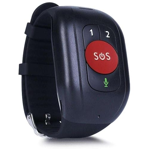 Pulsera para ancianos con SOS 4G GPS rojo Leotec