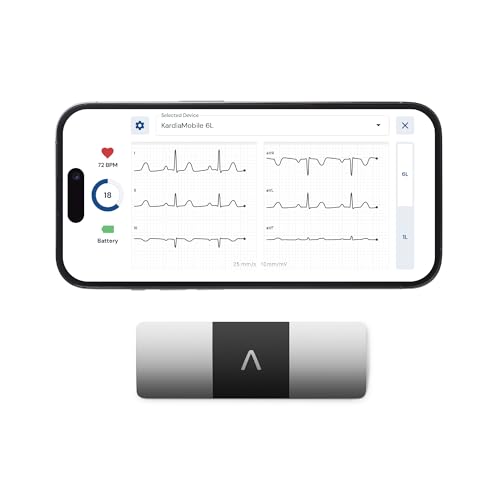 KardiaMobile Monitor cardiaco ECG Personal de 6 derivaciones